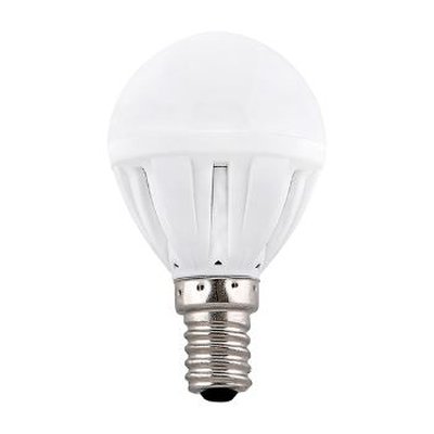 Лампа светодиодная Ecola, шар, 5Вт, Е14, G45, 4000К, 77х45 купить в СОМ