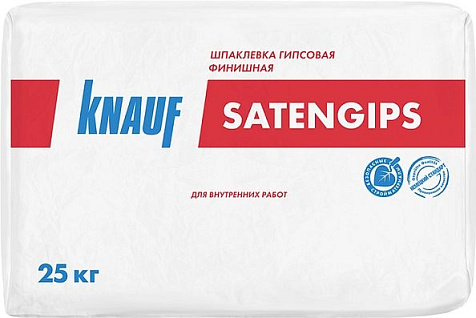 Шпатлевка гипсовая KNAUF SATENGIPS, 25 кг купить в СОМ