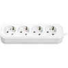 Удлинитель ОНЛАЙТ OPE-S-04-200-E-3x1   4 гн, 2 м, СЗ, 16А IP20 белый купить в СОМ