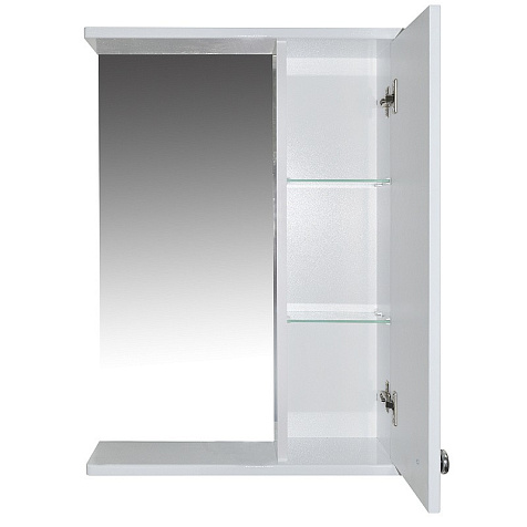 Зеркало-шкаф Loranto Лора 50, 500х695х135 мм, без светильника, правый купить в СОМ