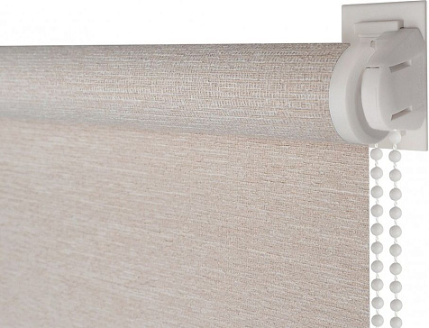 Ролет штора Вельвет бежевая 65х180см купить в СОМ