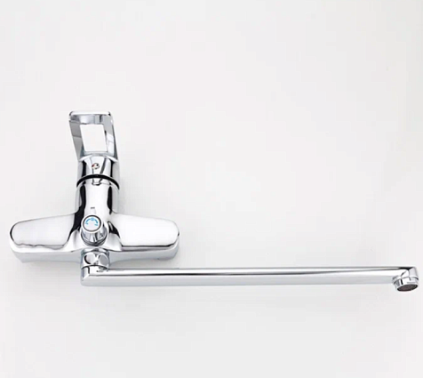 Смеситель для ванны Frud R22072, силумин, хром купить в СОМ