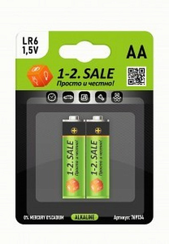 Элемент питания 1-2.sale, LR6/316 AA BL1 купить в СОМ