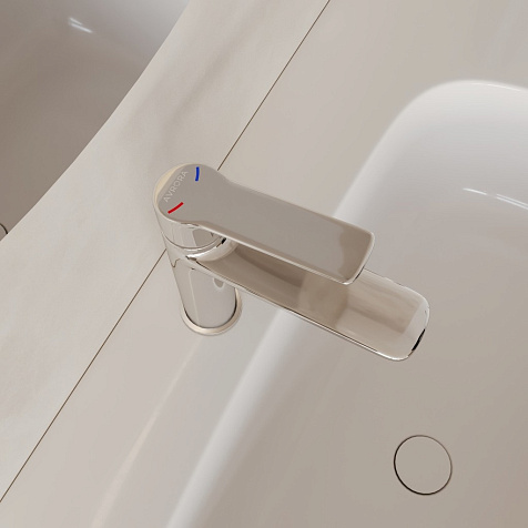 Смеситель для раковины Avrora Slim AV5010, латунь, хром купить в СОМ