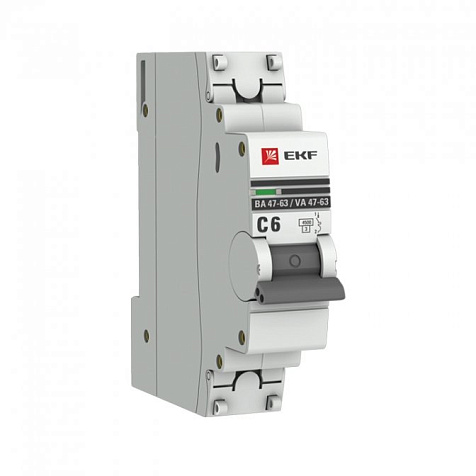 Автомат 1х6А  ЭКФ купить в СОМ
