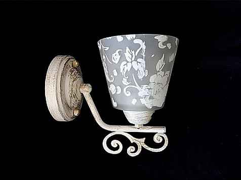 Бра LB 10004/1 Фиалка белое золото , Е27, 40Вт купить в СОМ