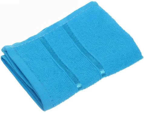Полотенце Luna махровое 30х60см голубое 360гр/м2 купить в СОМ