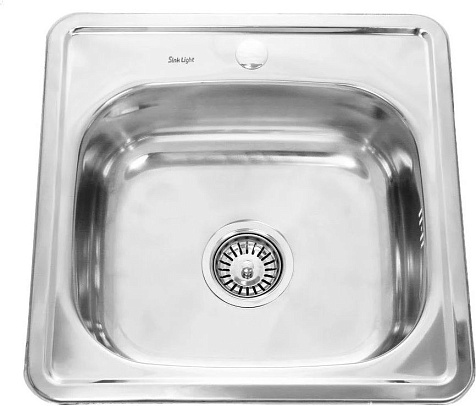Мойка нержавеющая врезная Sinklight, 480 х480 х160 мм, толщина 0.6 мм купить в СОМ