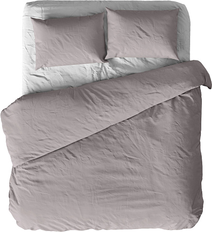 Комплект постельного белья Niteva евро наволочка 70х70 2шт поплин мокко купить в СОМ