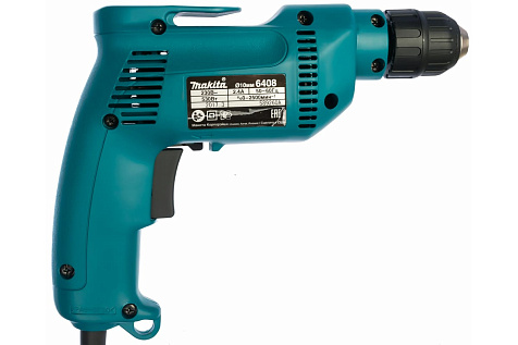 Дрель безударная MAKITA 6408, 530Вт, БЗП-10мм купить в СОМ