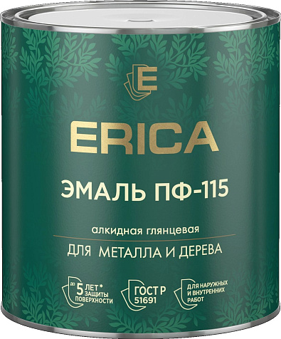 Эмаль ПФ-115 Erica, белая, 2.6 кг купить в СОМ