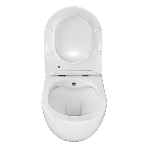 Унитаз подвесной Azario Allegro AZ-3105B, безободковый, c функцией биде купить в СОМ