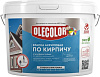 Краска акриловая Olecolor, по кирпичу, атмосферостойкая, песочный, 3 кг купить в СОМ