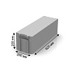Твинблок D400, 625х250х200 мм купить в СОМ