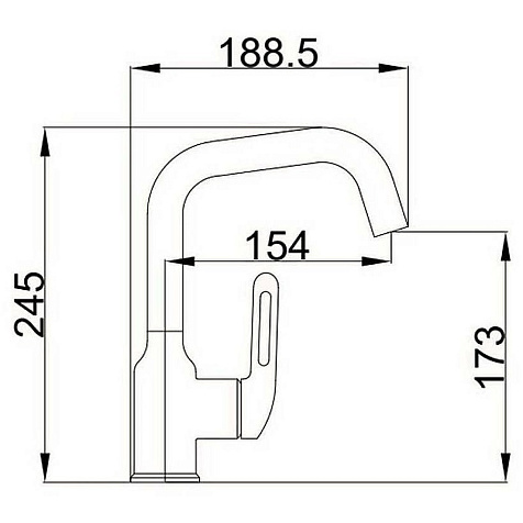Смеситель для раковины Haiba HB10825-7, черный купить в СОМ