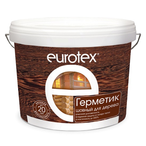 Герметик акриловый Eurotex, шовный для дерева, калужница, 3 кг купить в СОМ