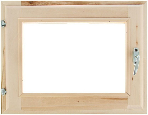 Окно деревянное для бани, двойное стекло, «Добропаровъ», 40×50 см, купить в СОМ