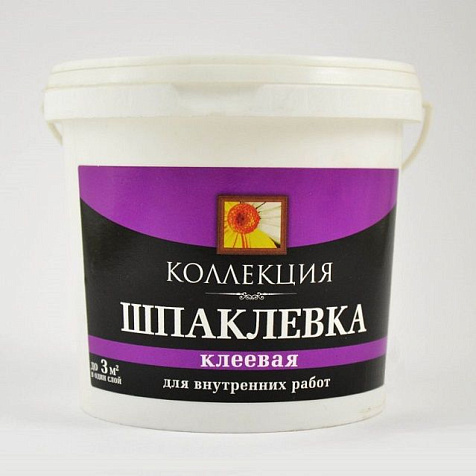 Шпаклевка клеевая ИЖ КОЛЛЕКЦИЯ, для внутренних работ, 1.5 кг купить в СОМ