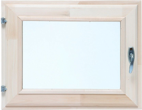 Окно деревянное для бани, двойное стекло, «Добропаровъ», 40×50 см, купить в СОМ