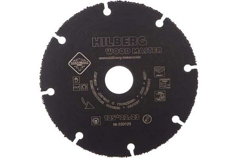 Диск пильный для УШМ Hilberg Super Wood, 125х22.2мм купить в СОМ