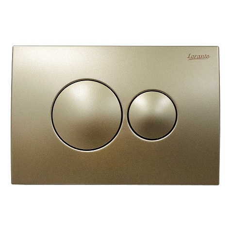 Кнопка для инсталляции Loranto Prestige 7515, золото круглая купить в СОМ