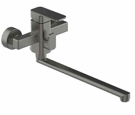 Смеситель для ванны G-lauf NEB7-A123MG, цинковый сплав, графит купить в СОМ