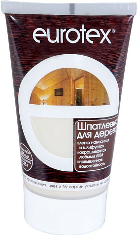 Шпатлевка по дереву Eurotex, махагон, 0.225 кг купить в СОМ